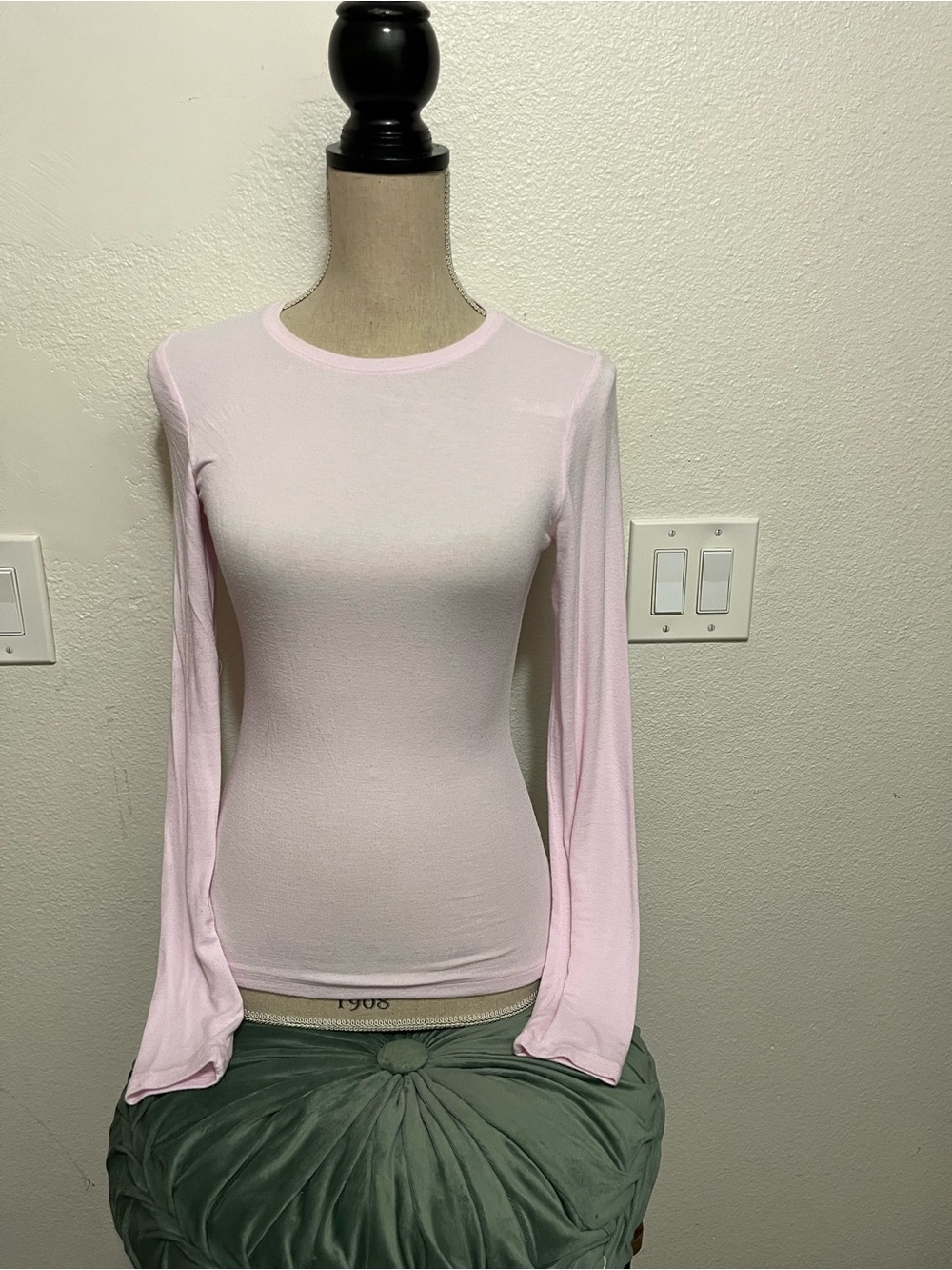 wild fable Pale Pink Long-Sleeve Crewneck Top